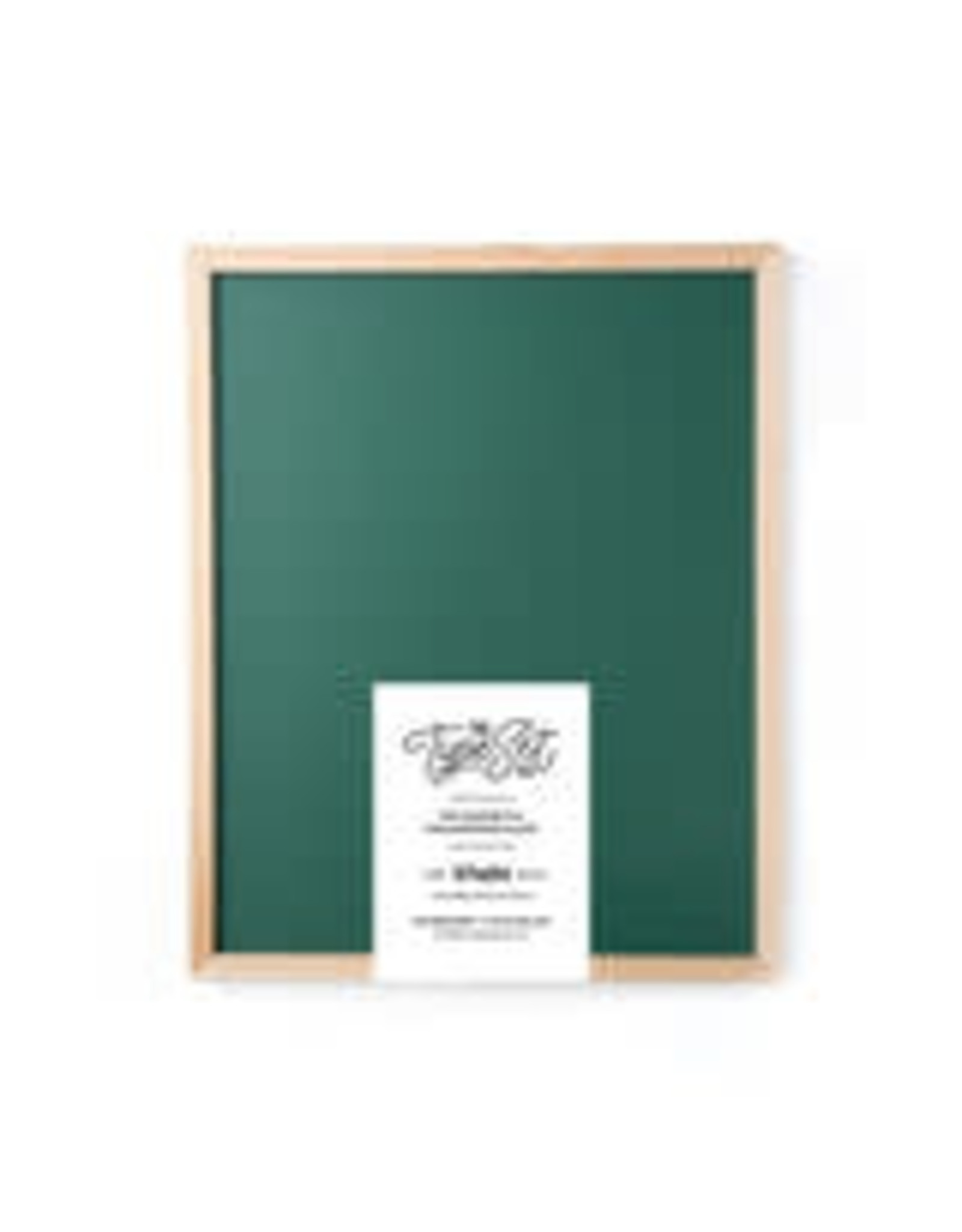 The Type Set Co. 17x21 Deluxe Magnetic Letter Board Slate, Green Chalkboard