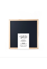 The Type Set Co. 15x15 Magnetic Letter Board Slate, Black Chalkboard
