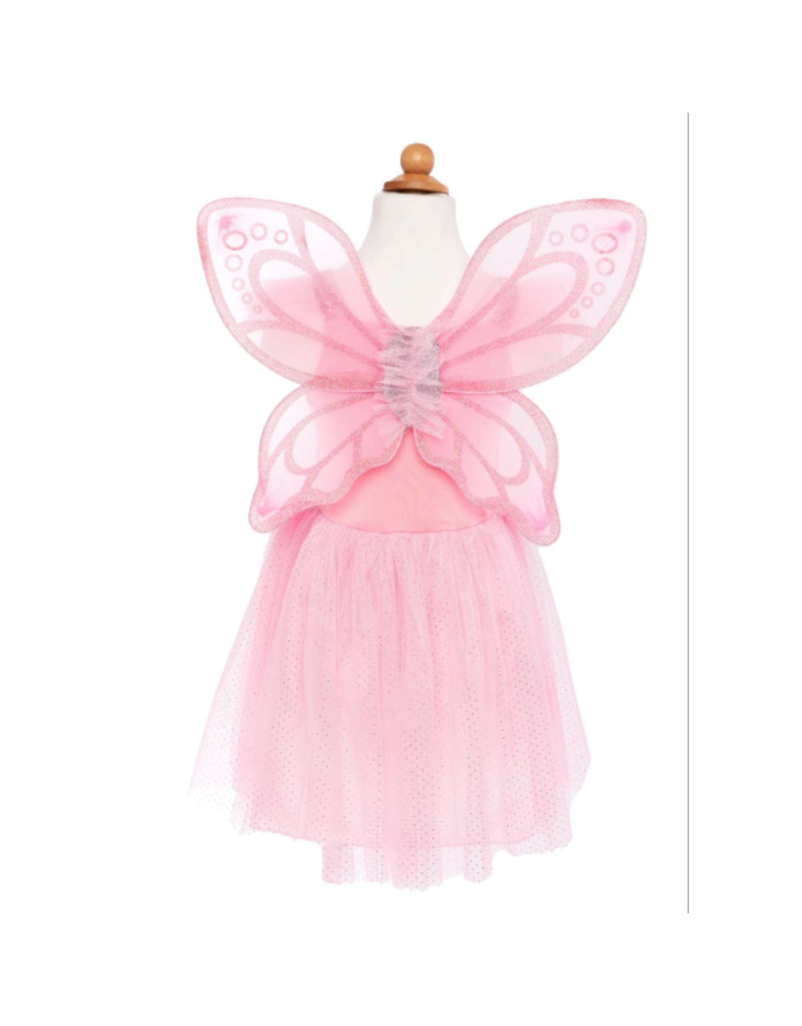 Great Pretenders Pink Sequin Butterfly Dress & Wings, Size 5-7