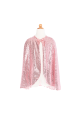 Great Pretenders Precious Pink Sequins Cape, Size 5-6
