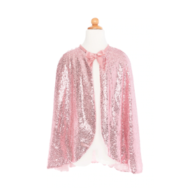 Great Pretenders Precious Pink Sequins Cape, Size 5-6