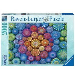 Ravensburger 2000 pcs. Radiating Rainbow Mandala Puzzle