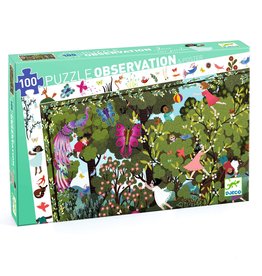 Djeco 100 Pieces Observation Puzzle Garden Playtime