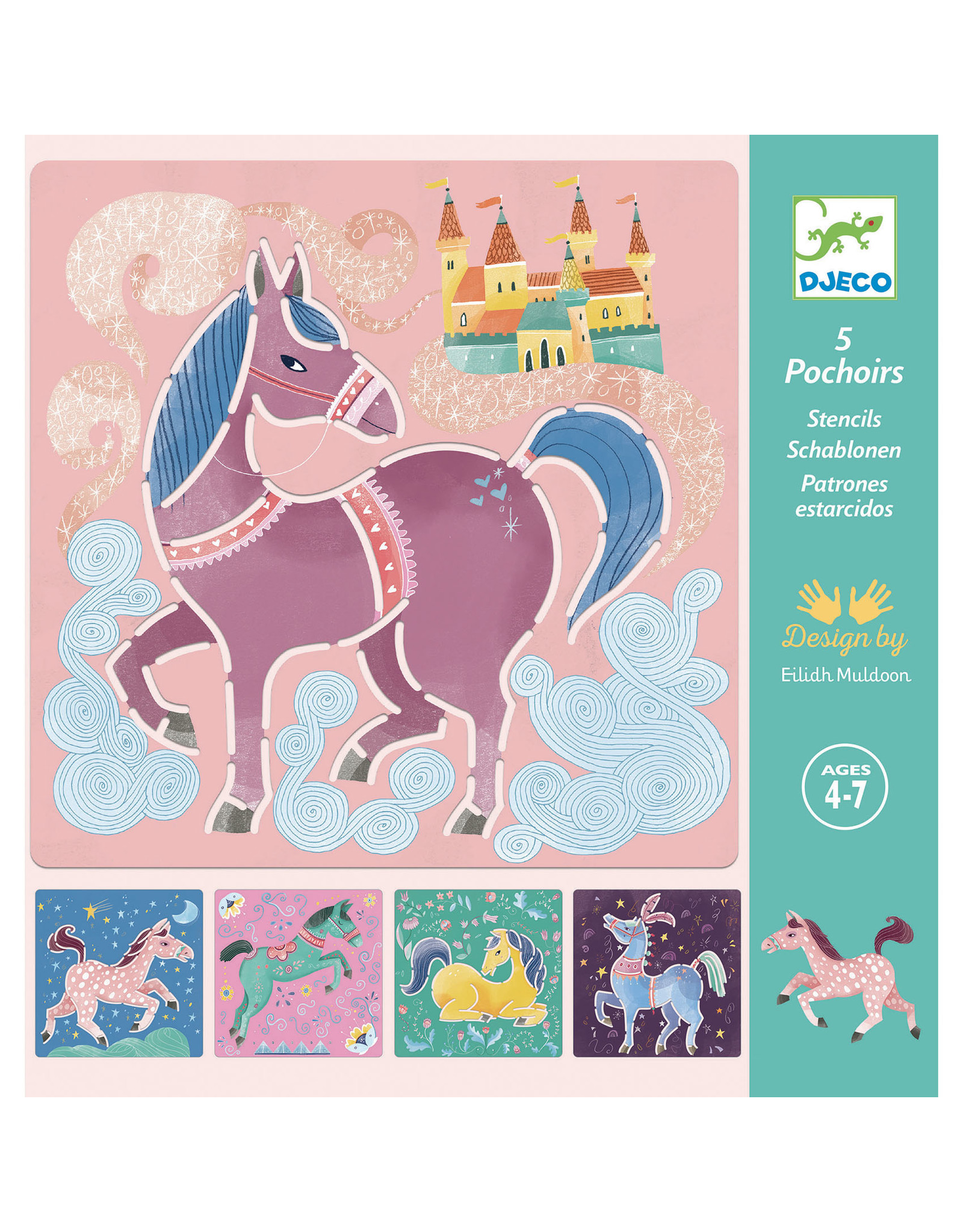 Djeco Stencils Horses