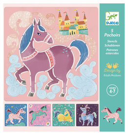 Djeco Stencils Horses