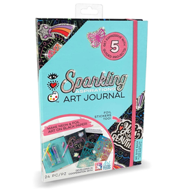 Bright Stripes iHeartArt Sparkling Aspirations Art Journal