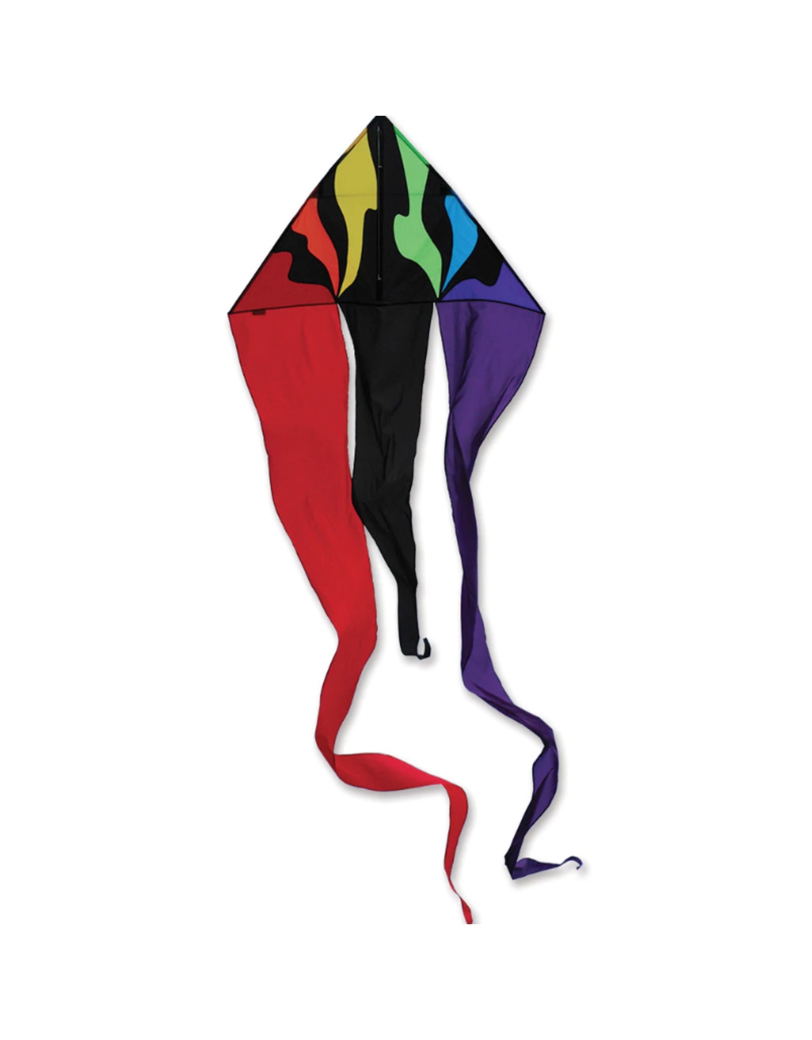 Premier Kites 56" Flo-Tail Delta Kite, Rainbow