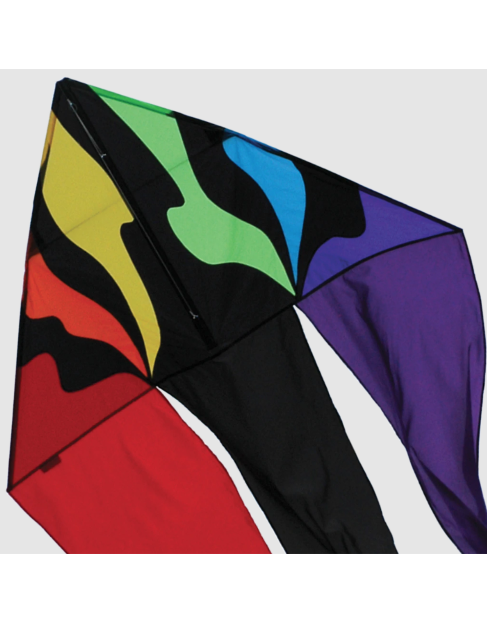 Premier Kites 56" Flo-Tail Delta Kite, Rainbow
