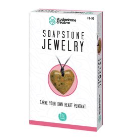 Studiostone Creative Soapstone Jewelry Carve Your Own Heart Pendant