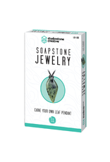 Studiostone Creative Soapstone Jewelry Carve Your Own Leaf Pendant