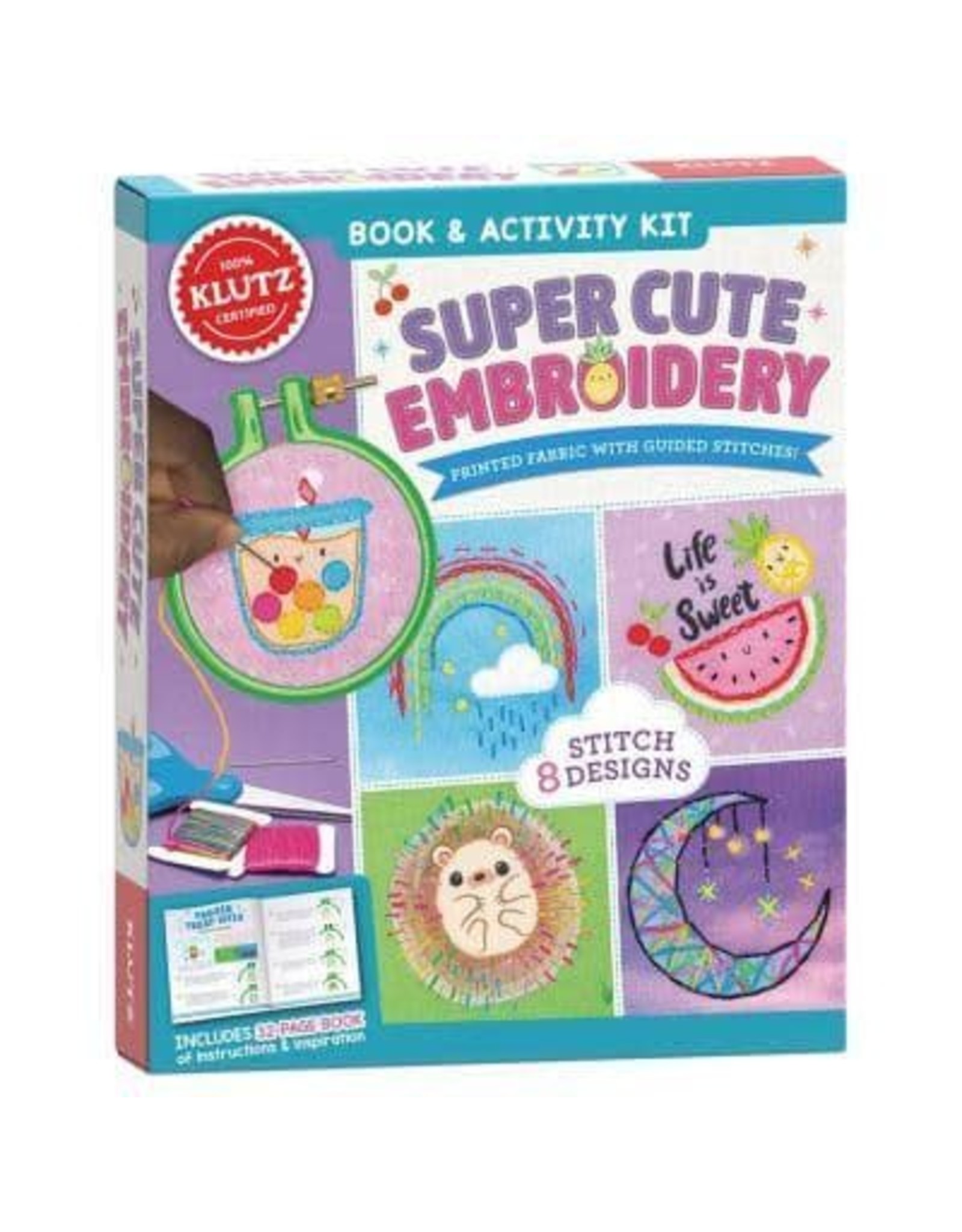 Klutz KLUTZ: Super Cute Embroidery Book & Activity Kit