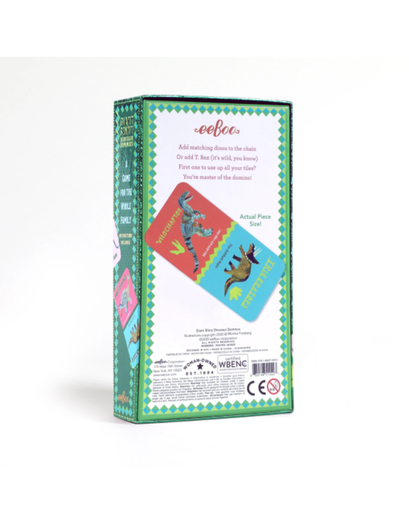 Eeboo Giant Shiny Dinosaur Dominoes
