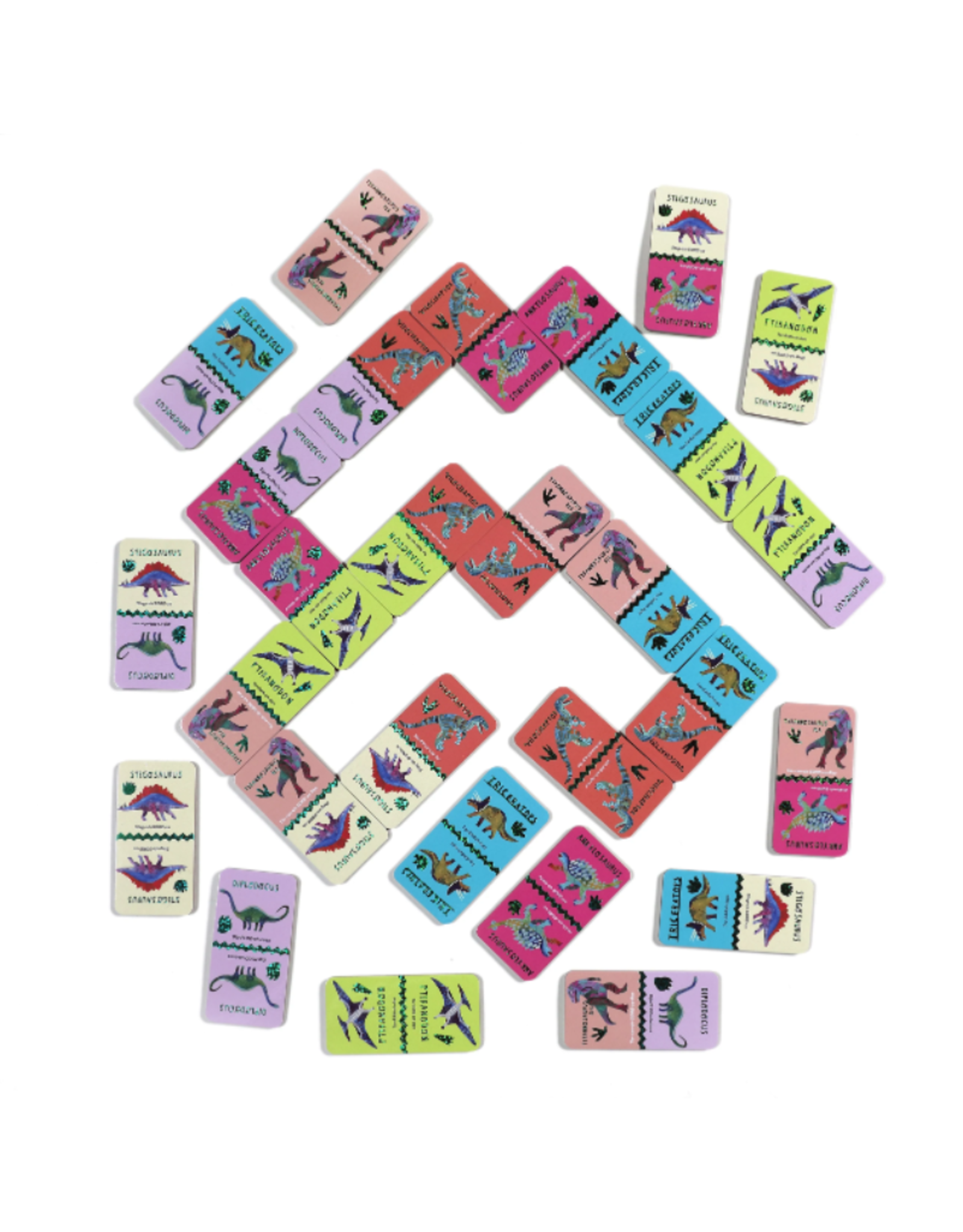 Eeboo Giant Shiny Dinosaur Dominoes