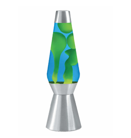 Schylling 27” Lava Lamp  Grande  Yellow Blue And Silver