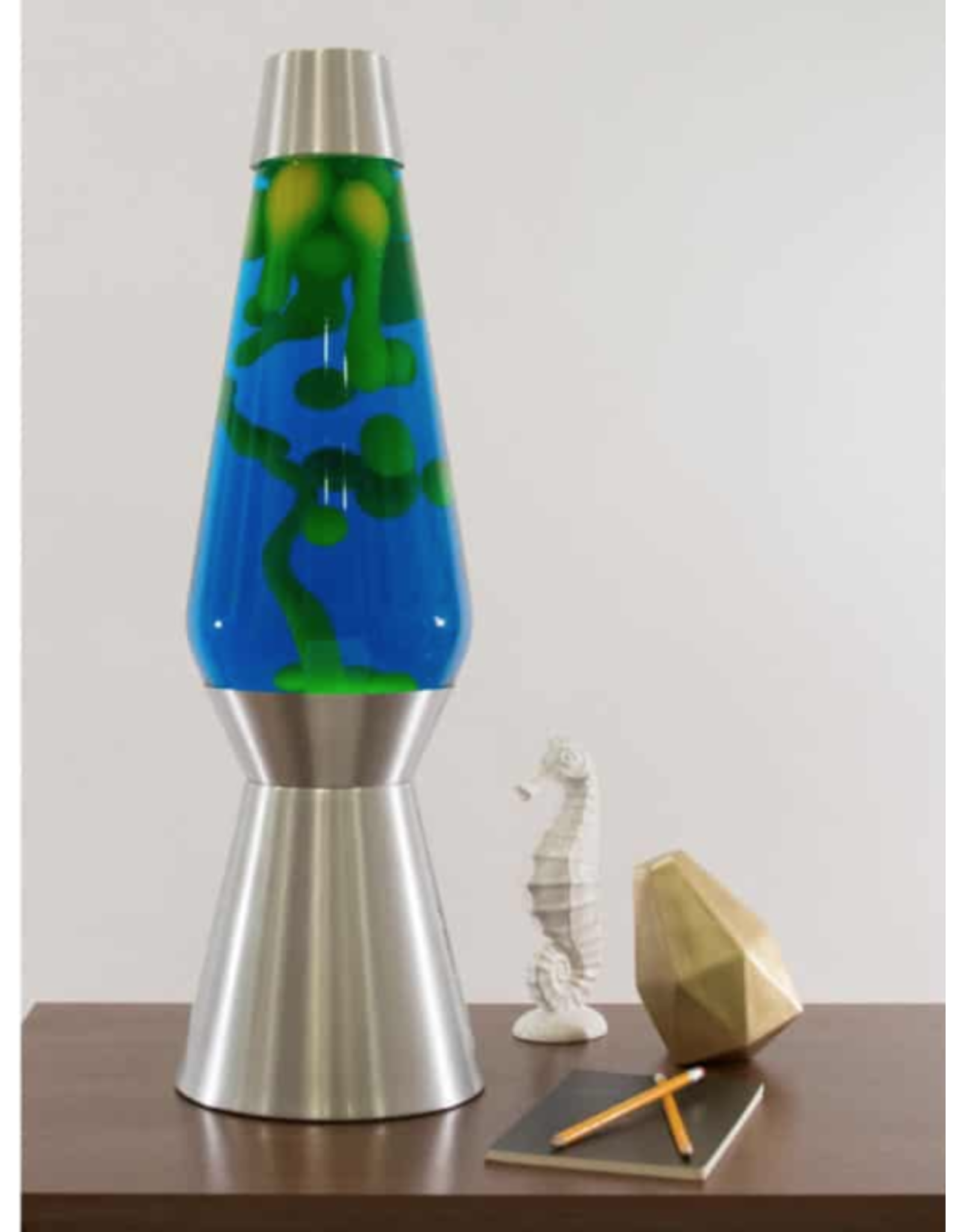 Schylling 27” Lava Lamp  Grande  Yellow Blue And Silver