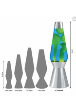 Schylling 27” Lava Lamp  Grande  Yellow Blue And Silver
