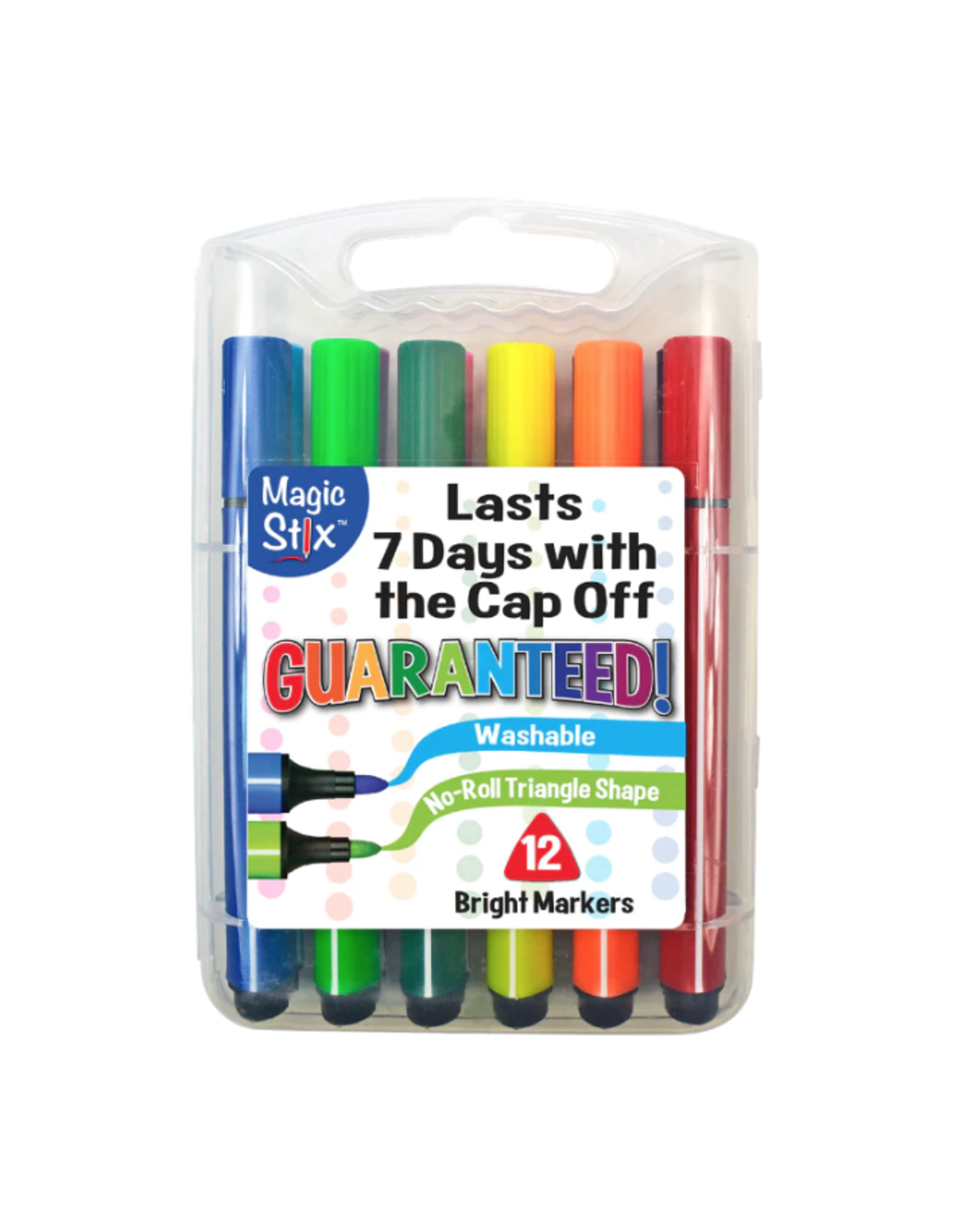 Kwik Stix Triangular Magic Stix Markers, 12 Pack