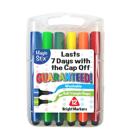 Kwik Stix Triangular Magic Stix Markers, 12 Pack
