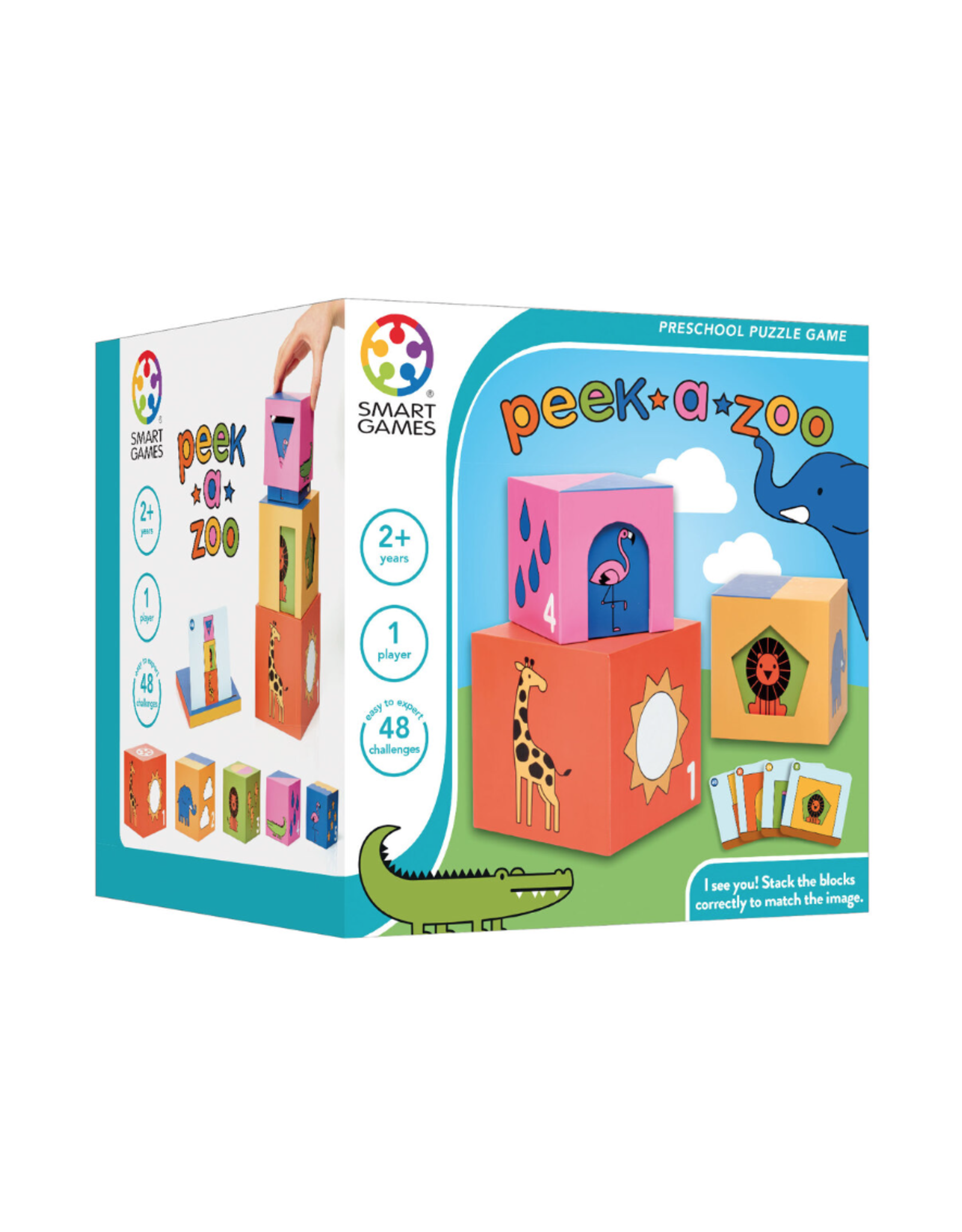 Smart Toys and Games Peek-A-Zoo Preschool Puzzle Game
