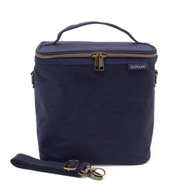 So Young Linen Lunch Poche Navy