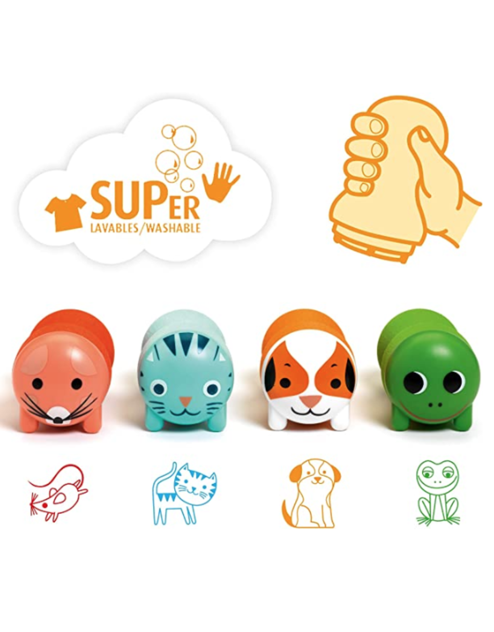 Djeco Stamps for Little Ones Garden Animals