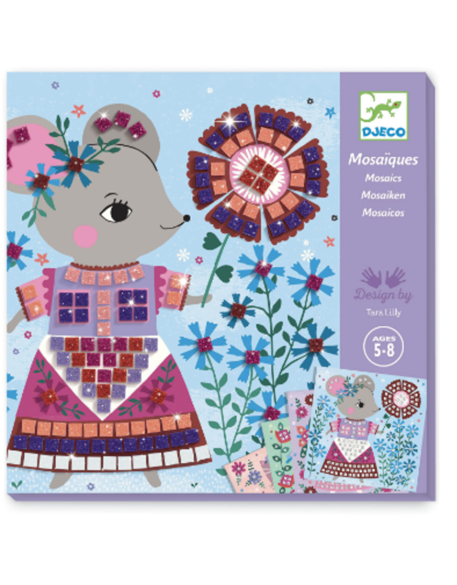 Djeco Mosaic Kit, Lovely Pets