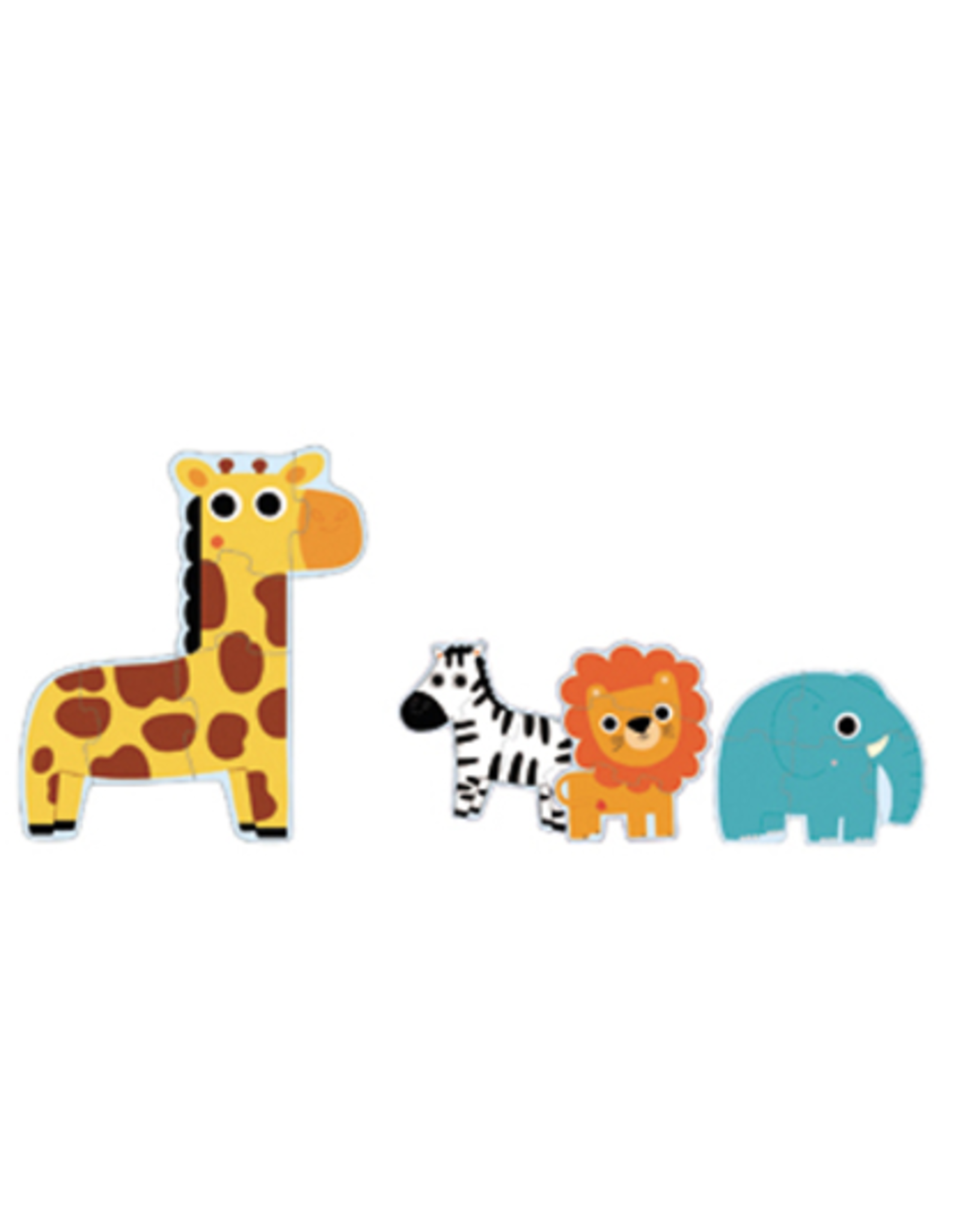 Djeco 3, 4, 6, 9 pcs. Primo  Puzzle, In The Jungle