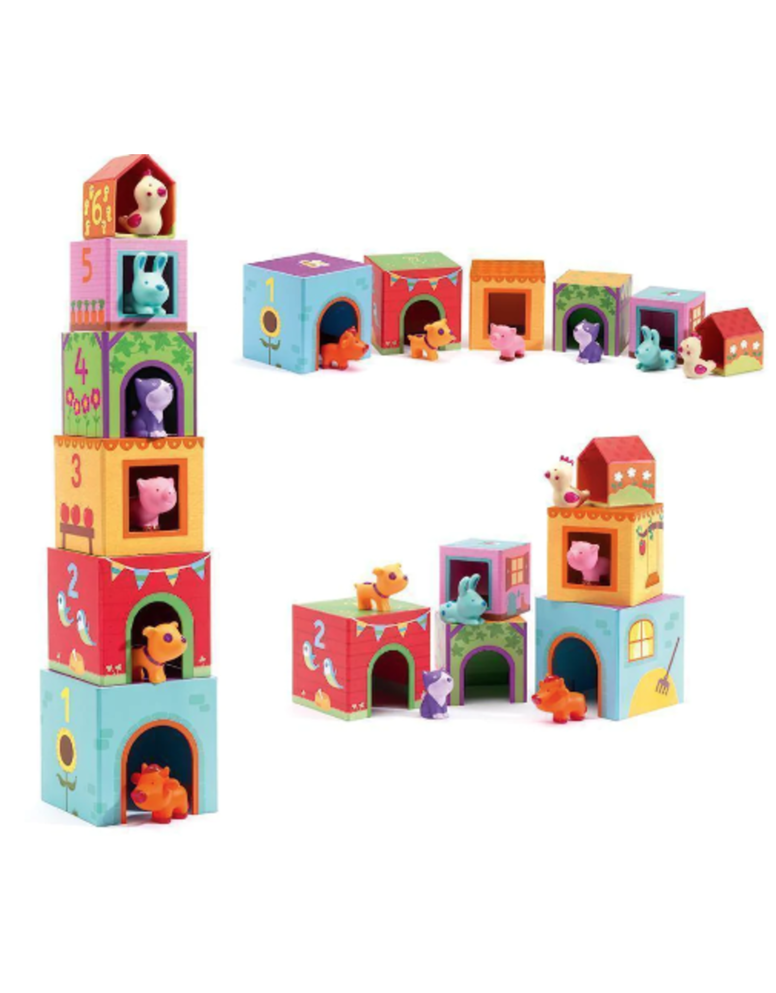 Djeco Topanifarm Stacking Game