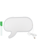 Iscream Neon Speech Bubble Message Light Frame