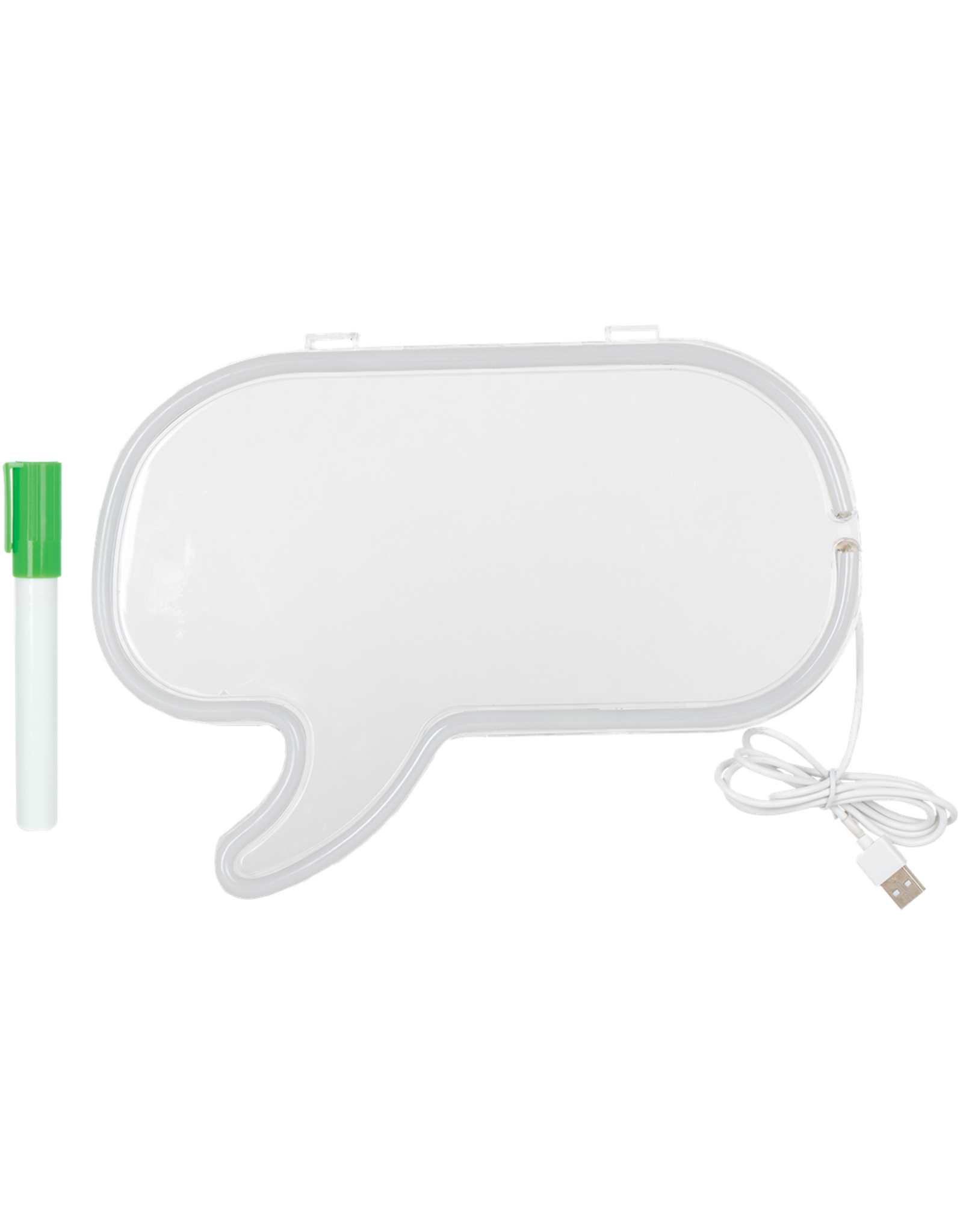 Iscream Neon Speech Bubble Message Light Frame