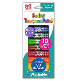 Kwik Stix Kwik Stix Tempera Paint, 10 Jewel Colours