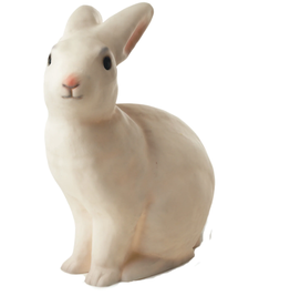 Egmont Lamp, Rabbit White w/Plug