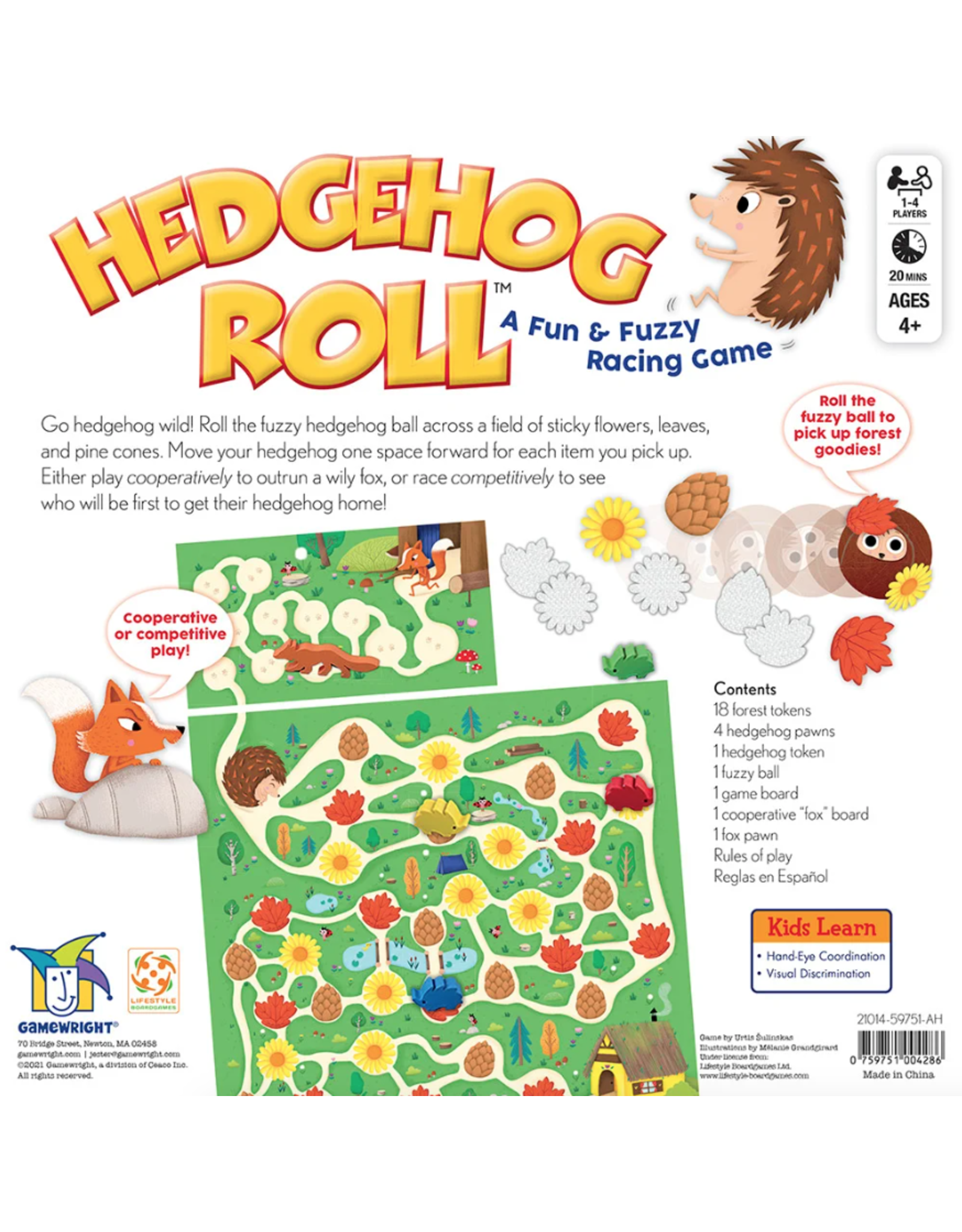 Game Wright Hedgehog Roll Game