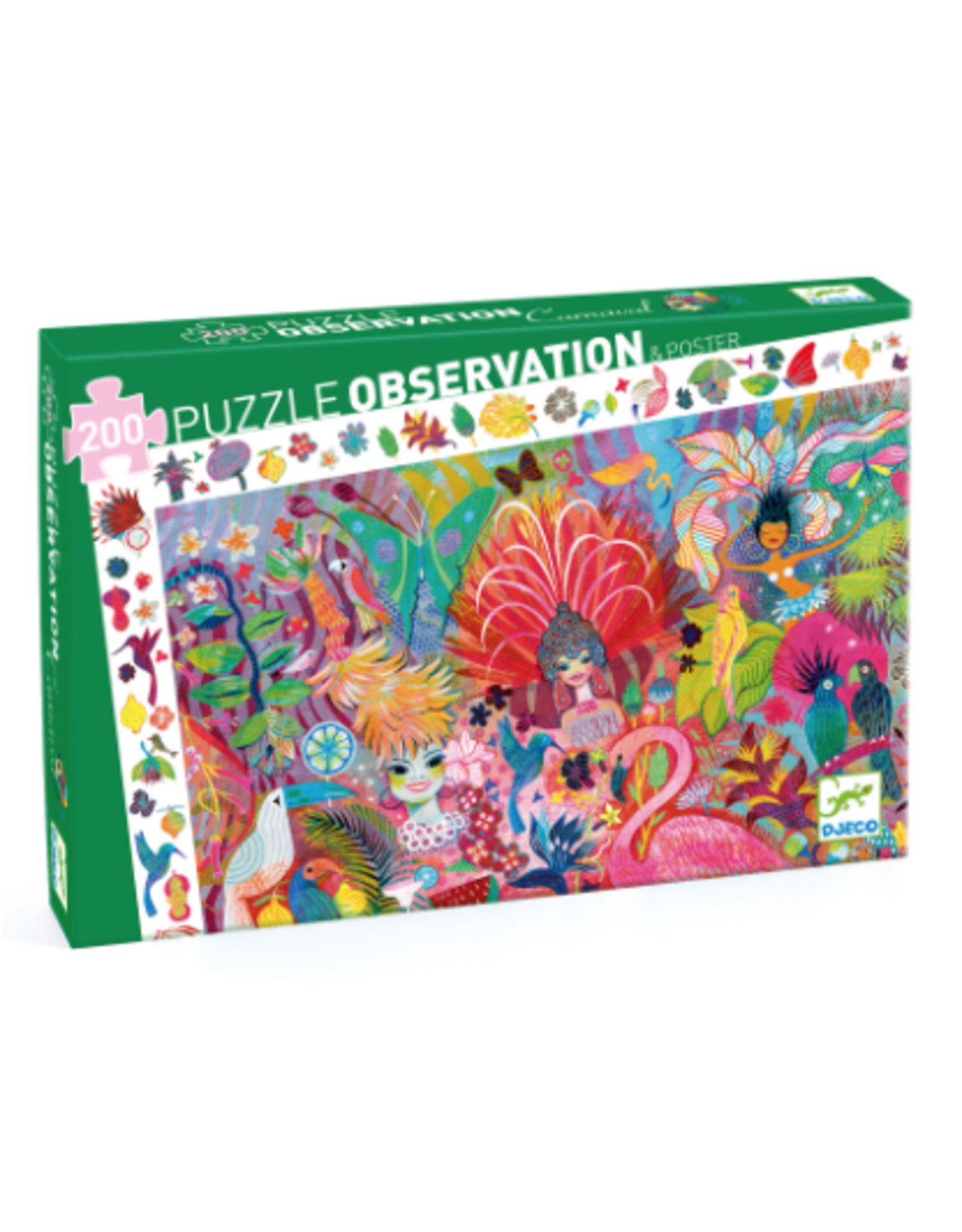 Djeco 200 Pieces Observation Puzzle Rio Carnival