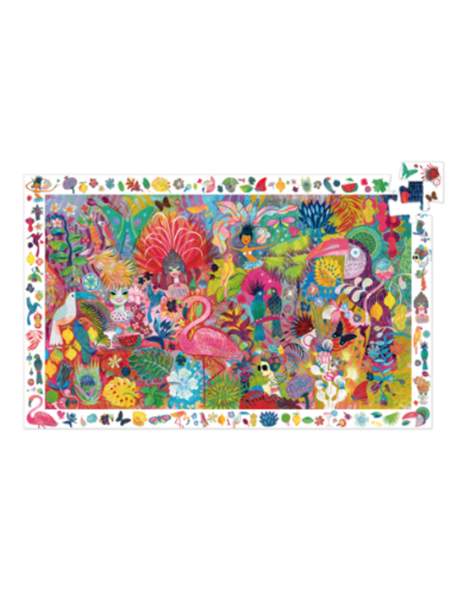 Djeco 200 Pieces Observation Puzzle Rio Carnival