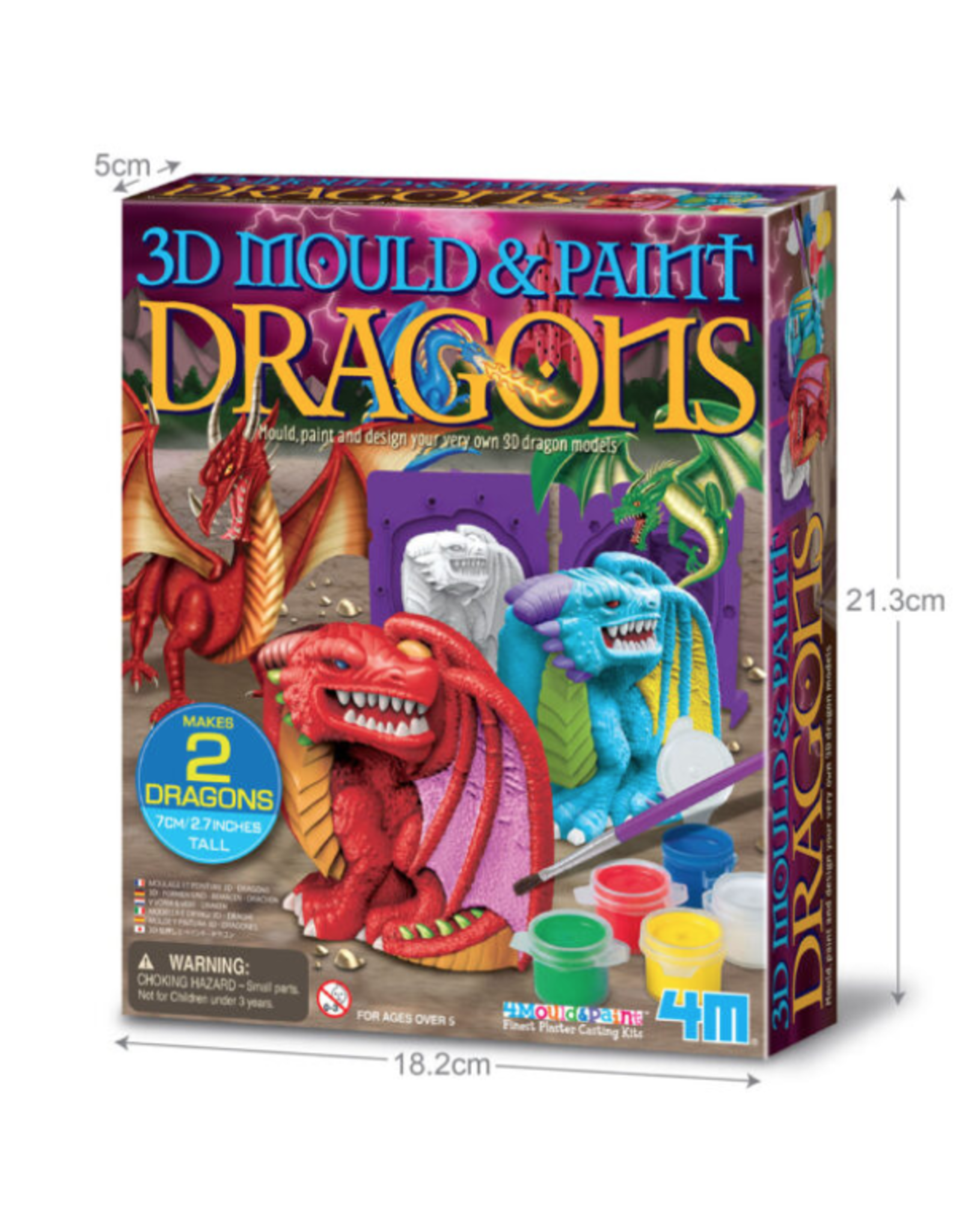 4M 3D Mould & Paint Dragons