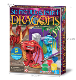 4M 3D Mould & Paint Dragons