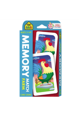 School Zone Memory Match Farm Game Cards