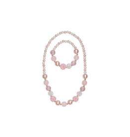 Great Pretenders Pearly Pink Bracelet & Necklace Set
