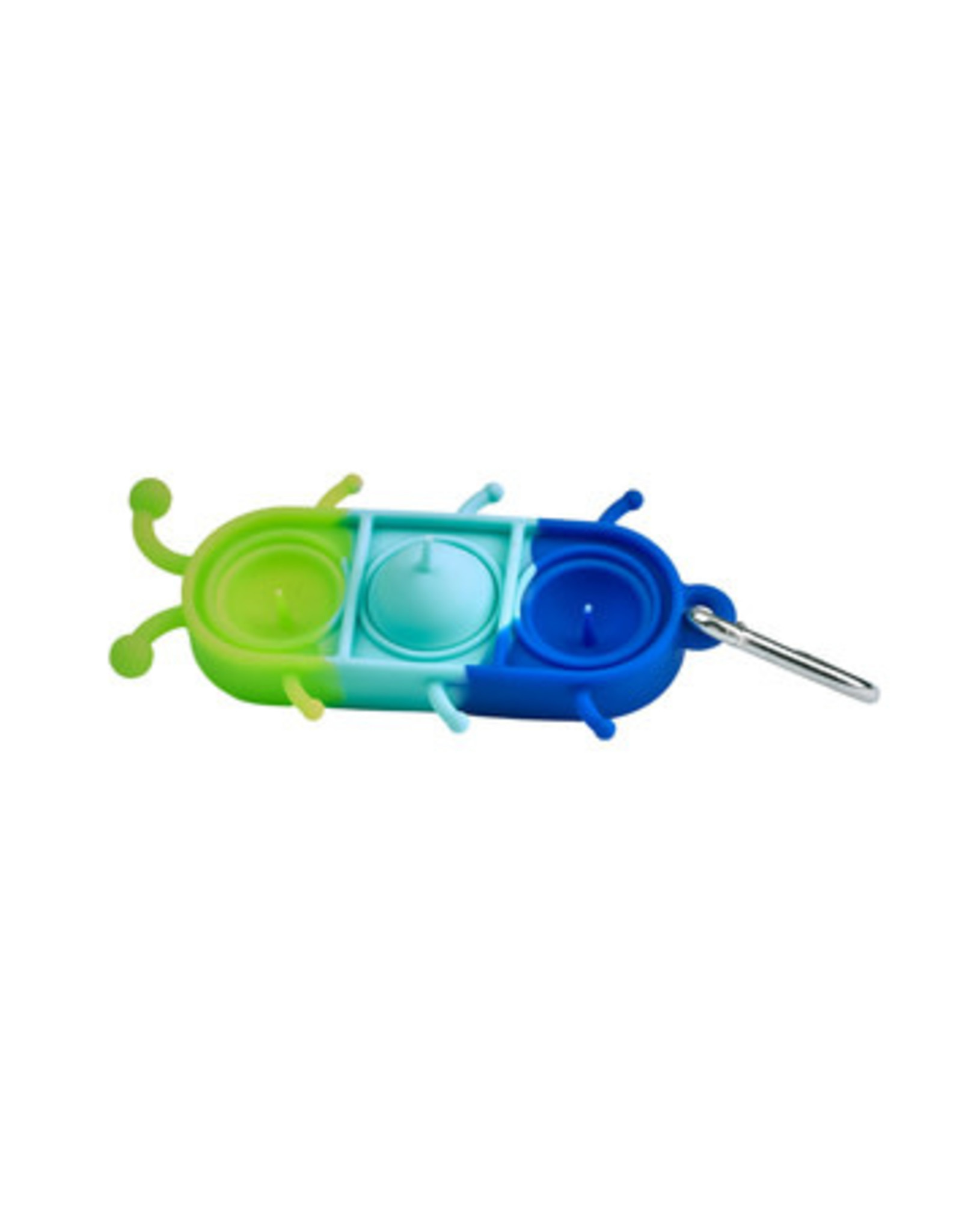 Blue Orange Pull 'N Pops Multi Bubbles Keychain, Bug