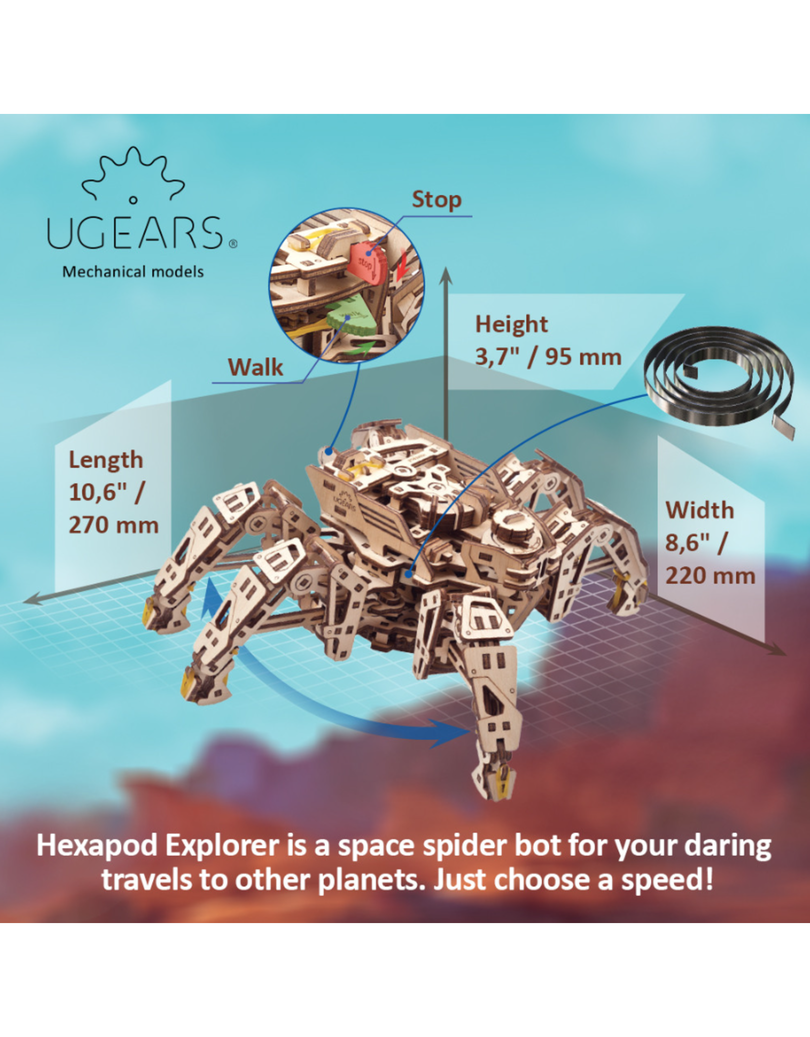 Ukidz LLC UGears Hexapod Explorer