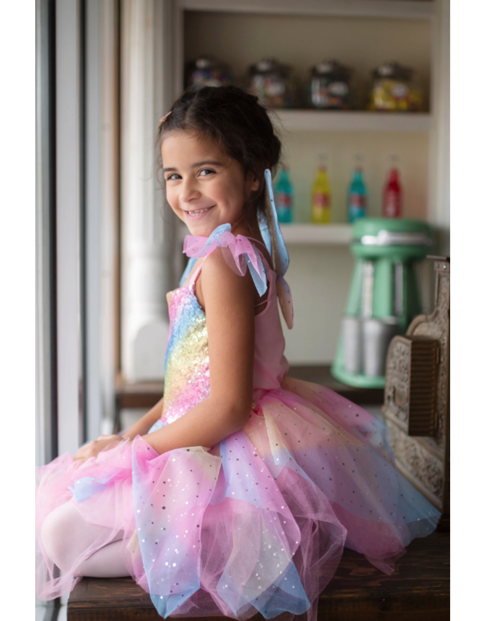 Great Pretenders Rainbow Fairy Dress with Wings