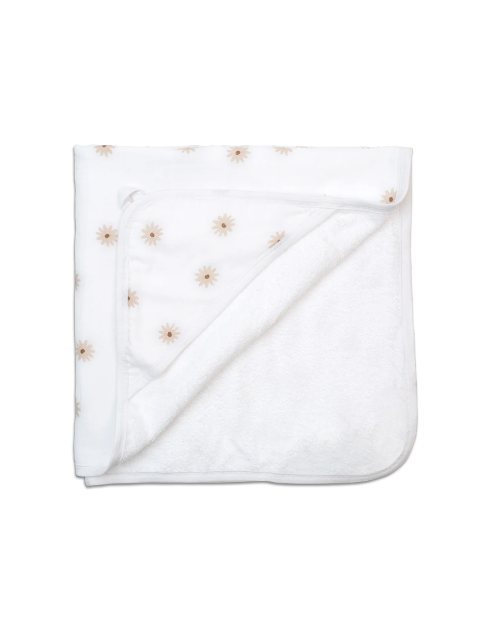 Lulujo Baby Hooded Towel, Daises