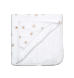 Lulujo Baby Hooded Towel, Daises