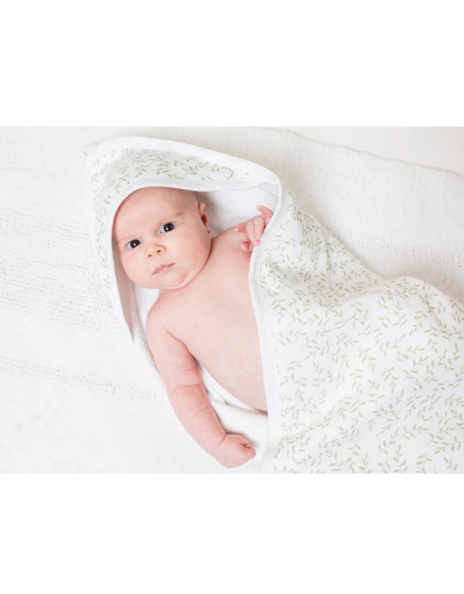 Lulujo Baby Hooded Towel Greenery