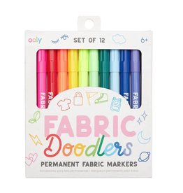 Ooly Fabric Doodlers Markers 12 Pack