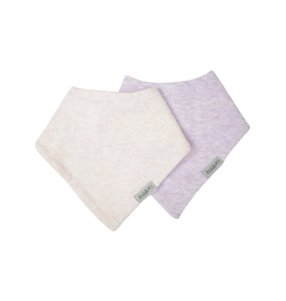 Juddlies 2PC Set Bandana Bib Lavender & Rosewater