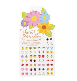 Great Pretenders Spring Flower Sticker Earrings, 30 pairs