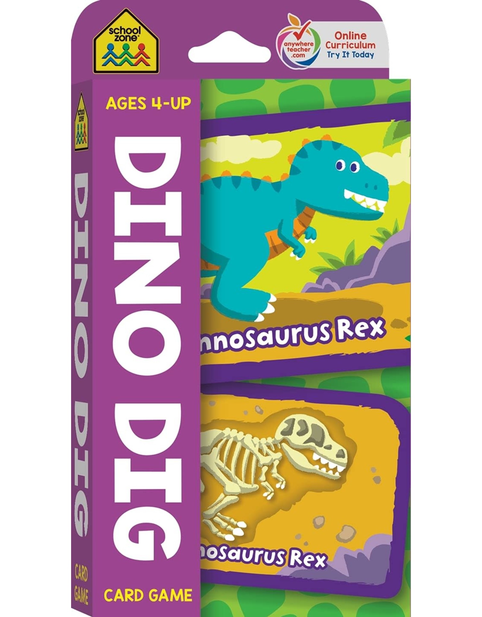 School Zone Dino Dig Game Cards