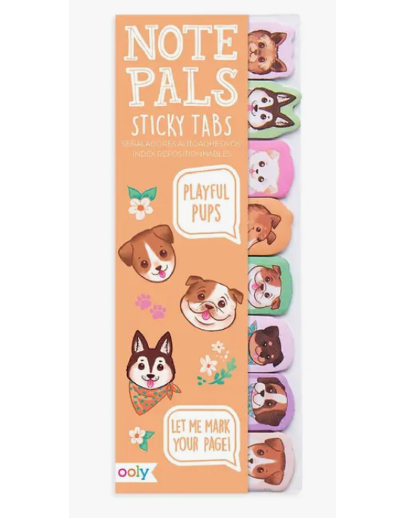 Ooly Note Pals Sticky Tabs Playful Pups